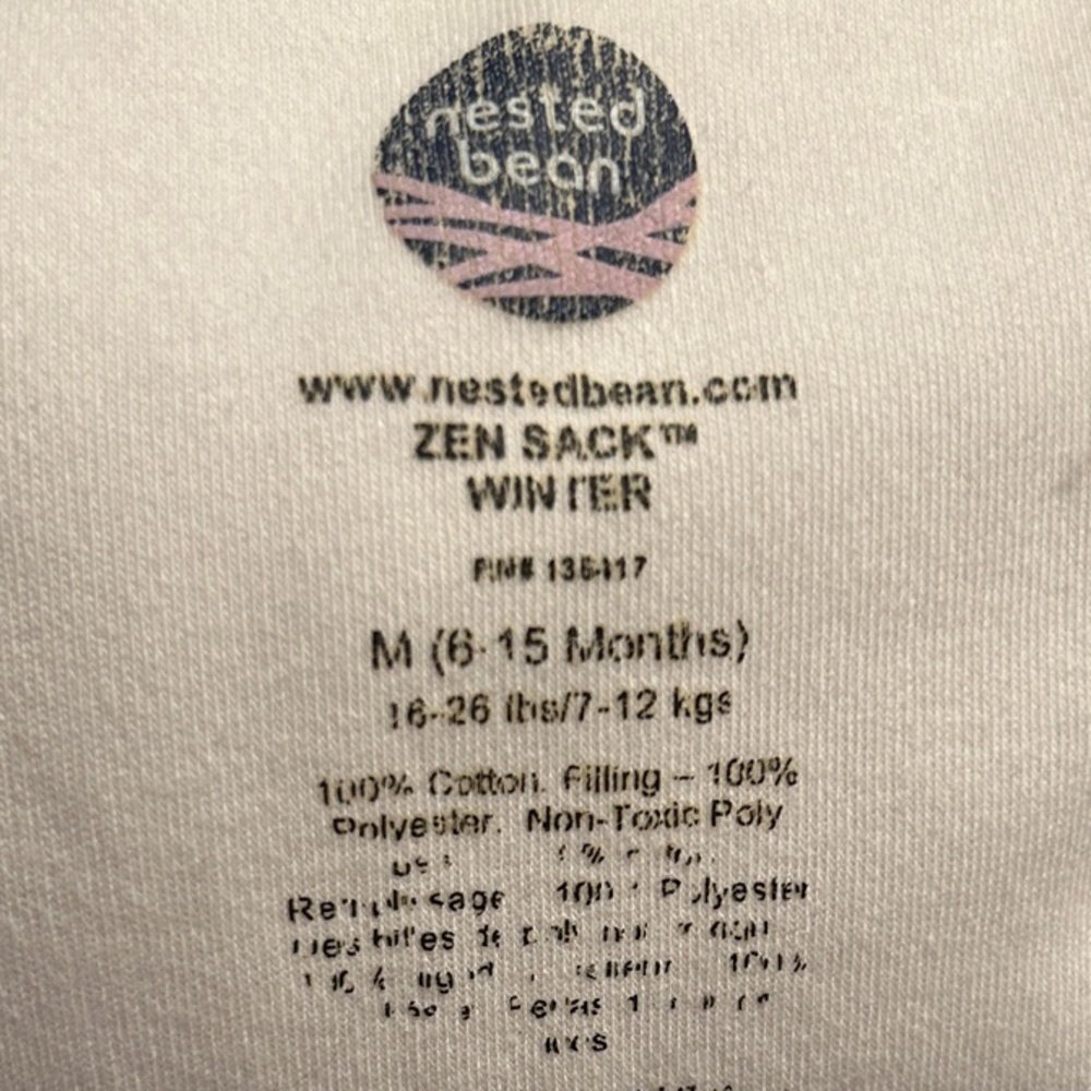 Nested Bean Cream Sleep Sack - Picture 3 of 4
